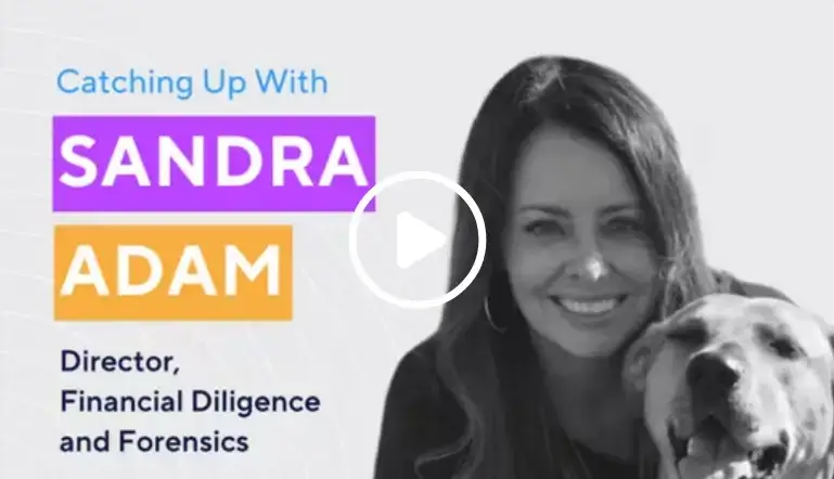 Video about catching up with Sandra Adam